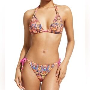 Kurt Geiger London Kensington triangle Womens bikini top & Bottom Size Large